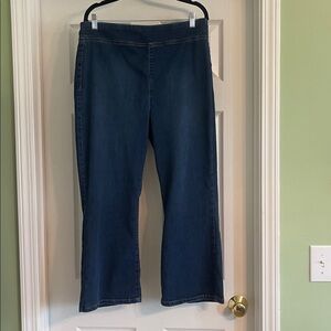 We The Free Penny Crop High Rise Pull On Flared Leg Jeans-Sz XL